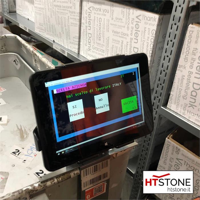 Il Tablet Zebra ET51 montato sul carrello!
